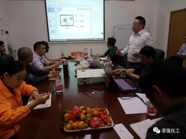 漆強化工總經理張文先生發表新年感言和目標分解 漆強化工總經理張文先生發表新年感言和目標分解